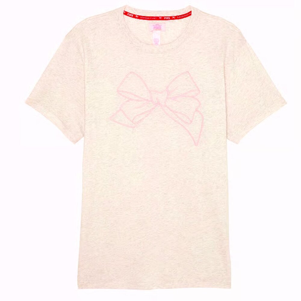 PINK x LoveShackFancy Victoria's Secret Campus Cotton Tee - NWT
